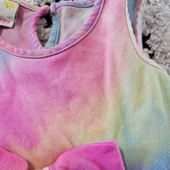Samara Baby Girl Tie Dye Baby Doll Tank and Capri Set 18M - Picture 3 of 8